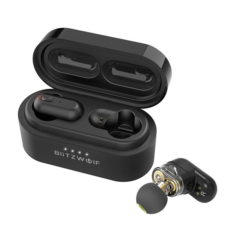 Fone de Ouvido Blitzwolf BW-FYE7 Sem Fio TWS Bluetooth 5.0 Dual Driver