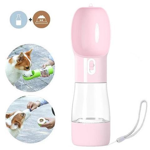 Garrafa 2 em 1 para cães e gatos